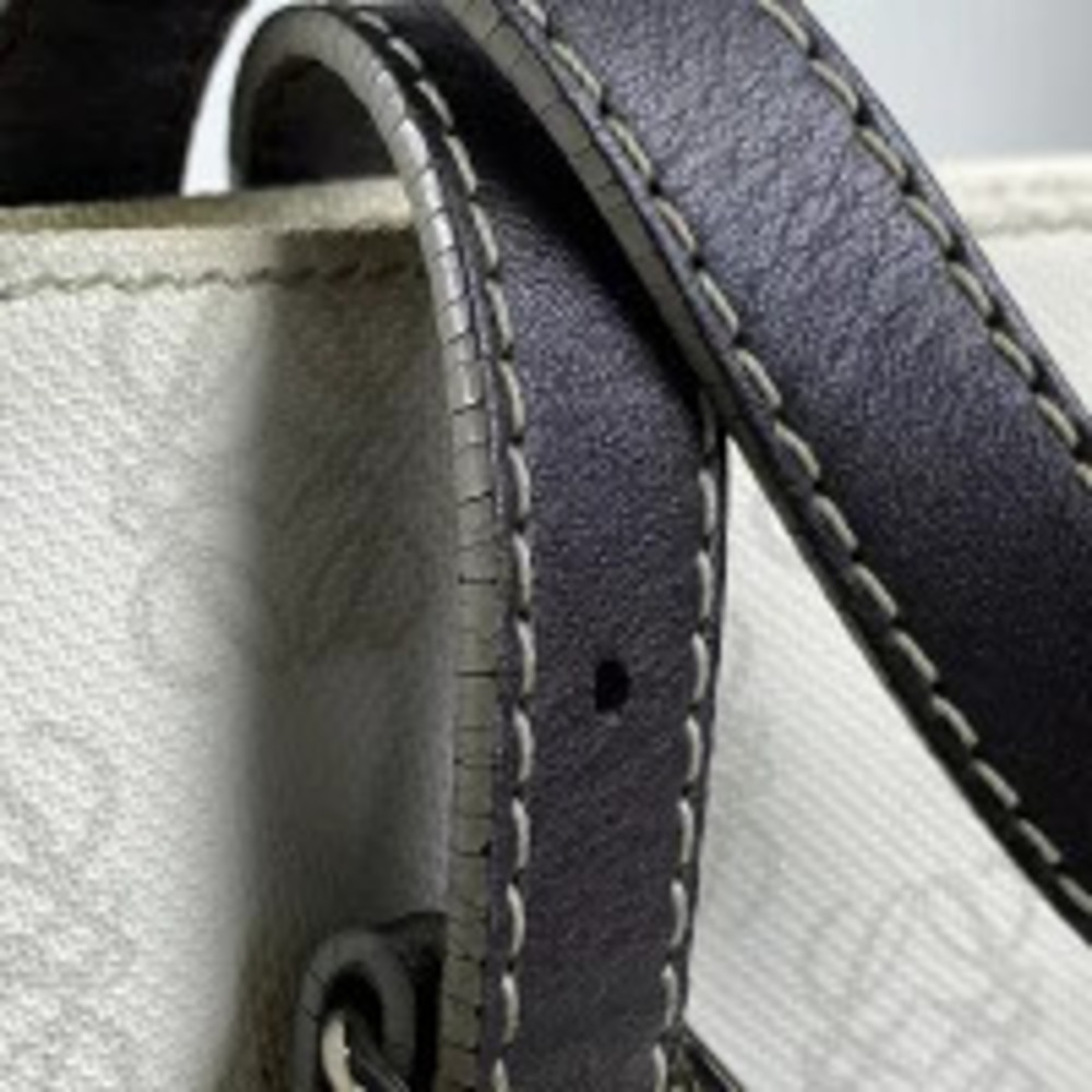 Loewe Anagram 2way Tote Bag Canvas White - Picture 4 of 7